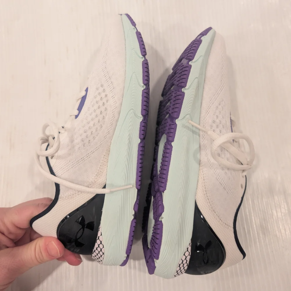 UNDER ARMOUR Hovr Sonic Women's White and Purple Athletic Shoes Size 6.5 - Picture 8 of 11